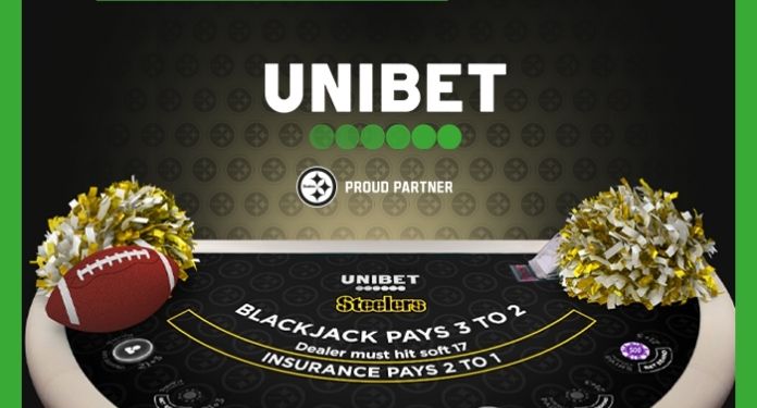 Unibet develops Blackjack with Pittsburgh Steelers